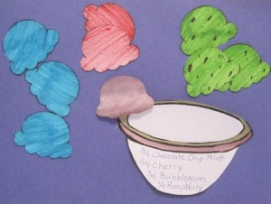Example of Writing Fractions on the Bowl