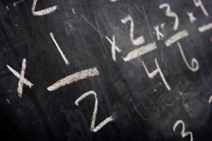 Extra Math Practice Online Chalk Board With Multiplication Problems