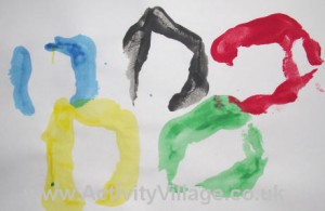 Olympic Handprint Rings Olympic Handprint Rings