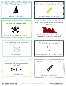 Free Joke Lunch Notes