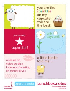 free lunch box notes