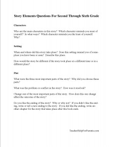 Story Elements Questions